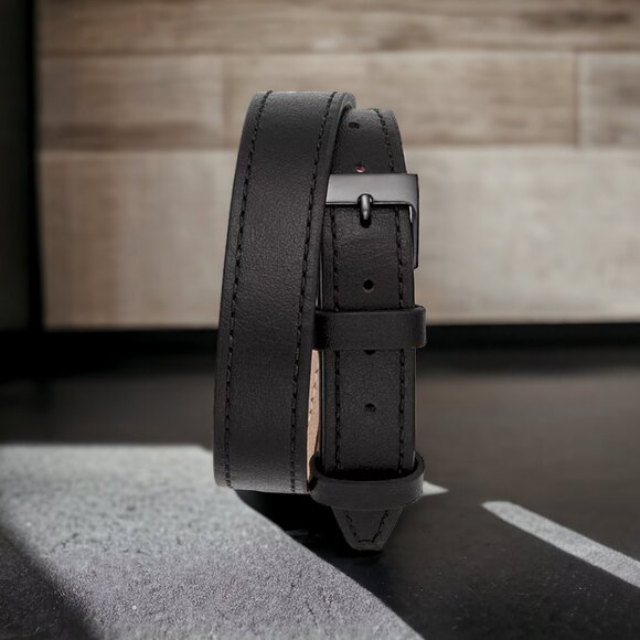 REBECCA MINKOFF Leather Wrap Watch